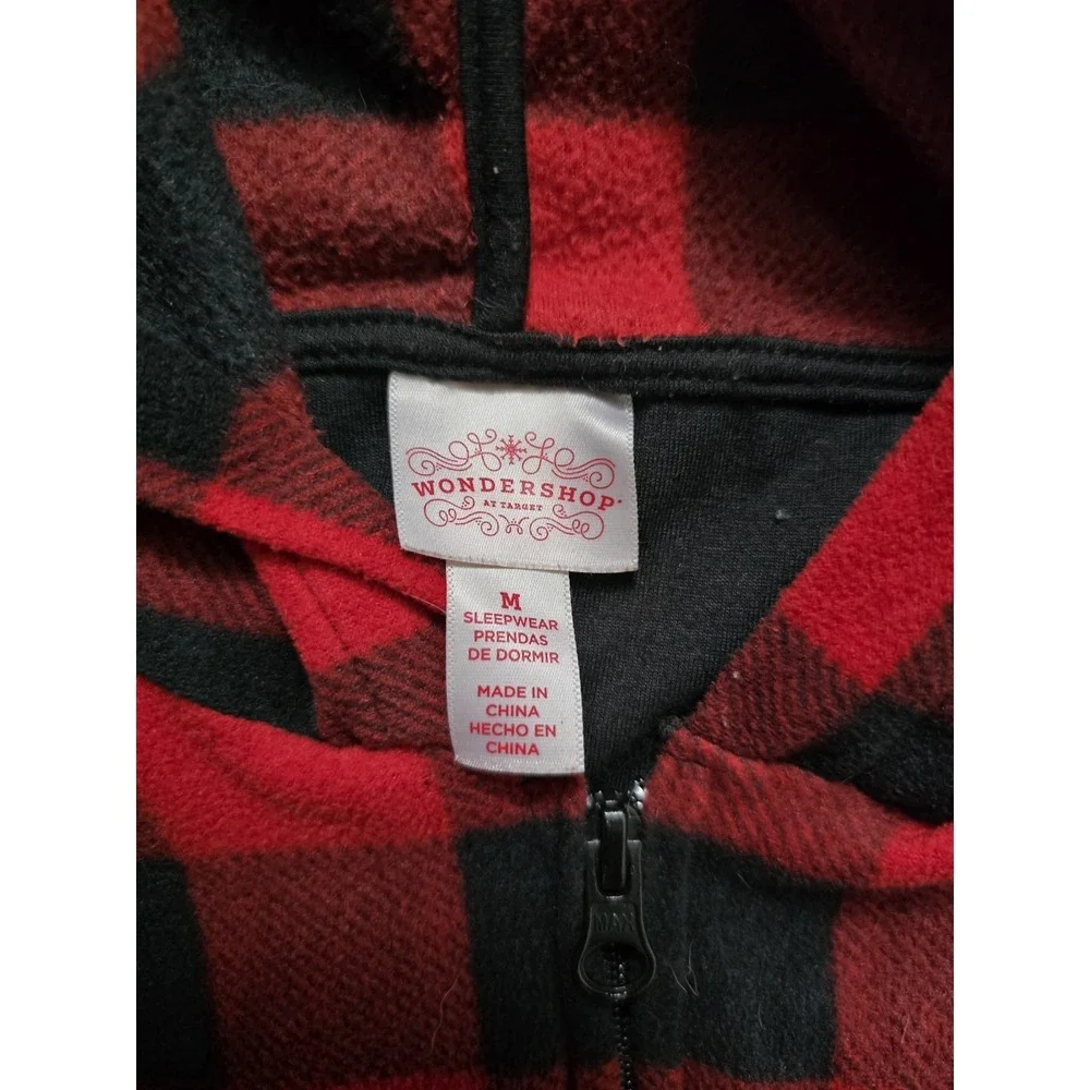 Wondershop Target Womens Medium Buffalo Checkered One Piece Sleepwear Pajamas - Picture 2 of 2